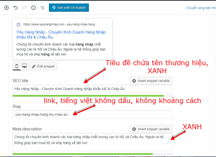 Tối ưu website seo trang chủ