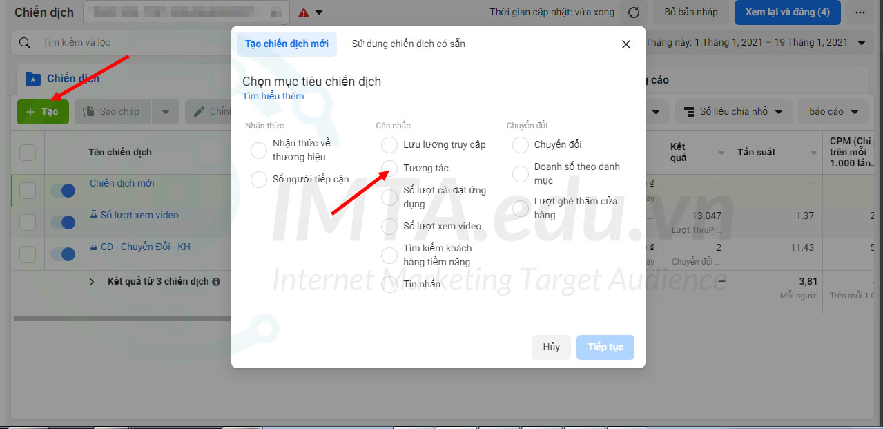 Chiến dịch tăng like Fanpage