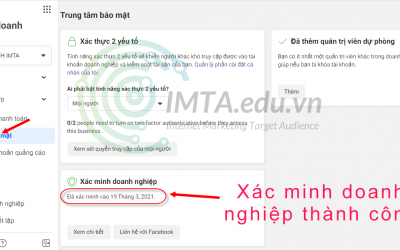 Xác Minh Doanh Nghiệp Facebook Business (BM) Chi Tiết Thành Công