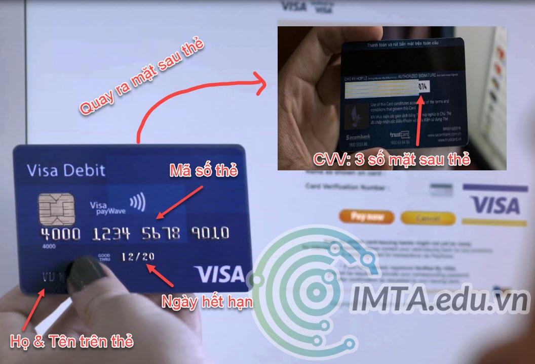 Nhập thẻ Visa Mastercard