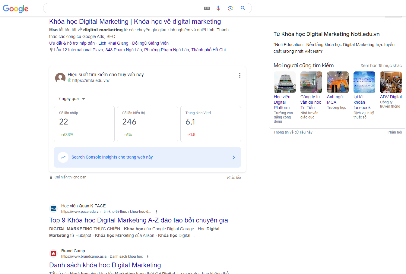 Search Console Insights