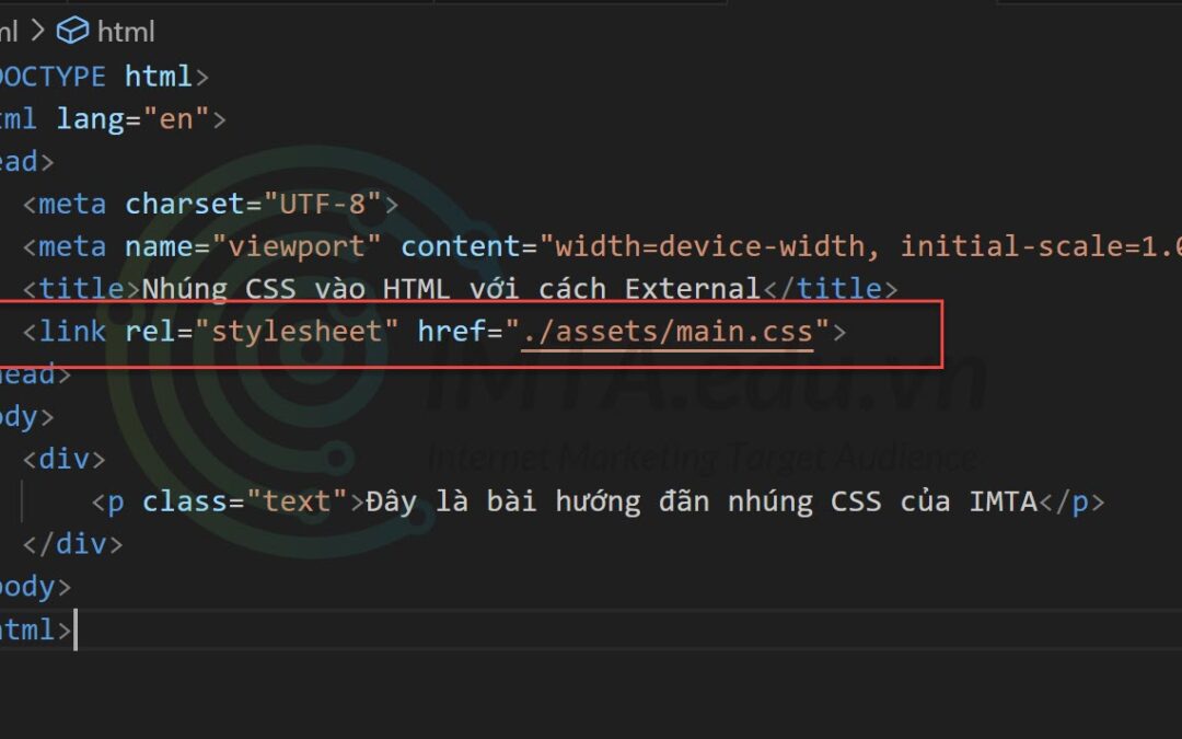 Nhúng CSS vào HTML