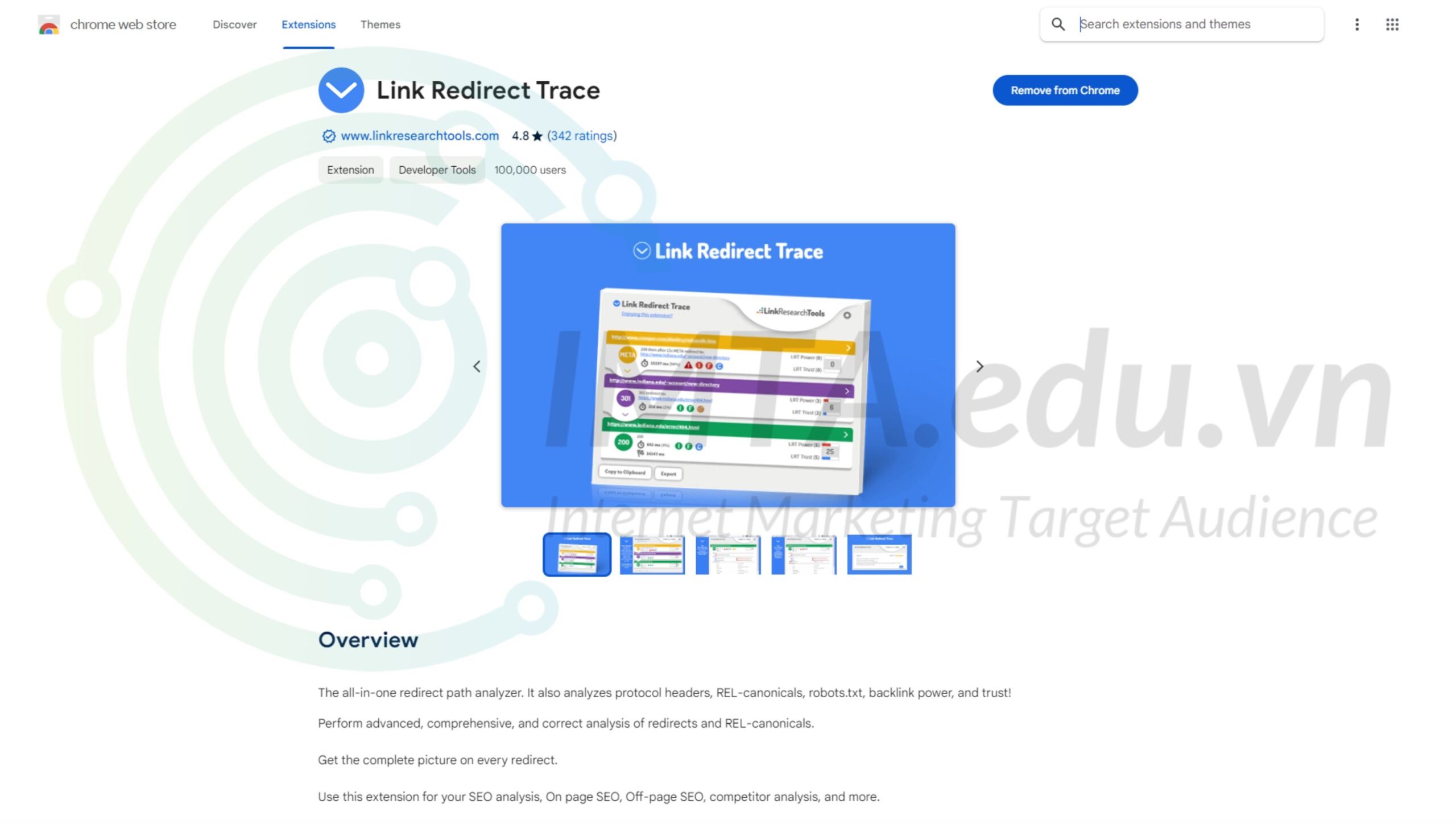 Link Redirect Trace Extension