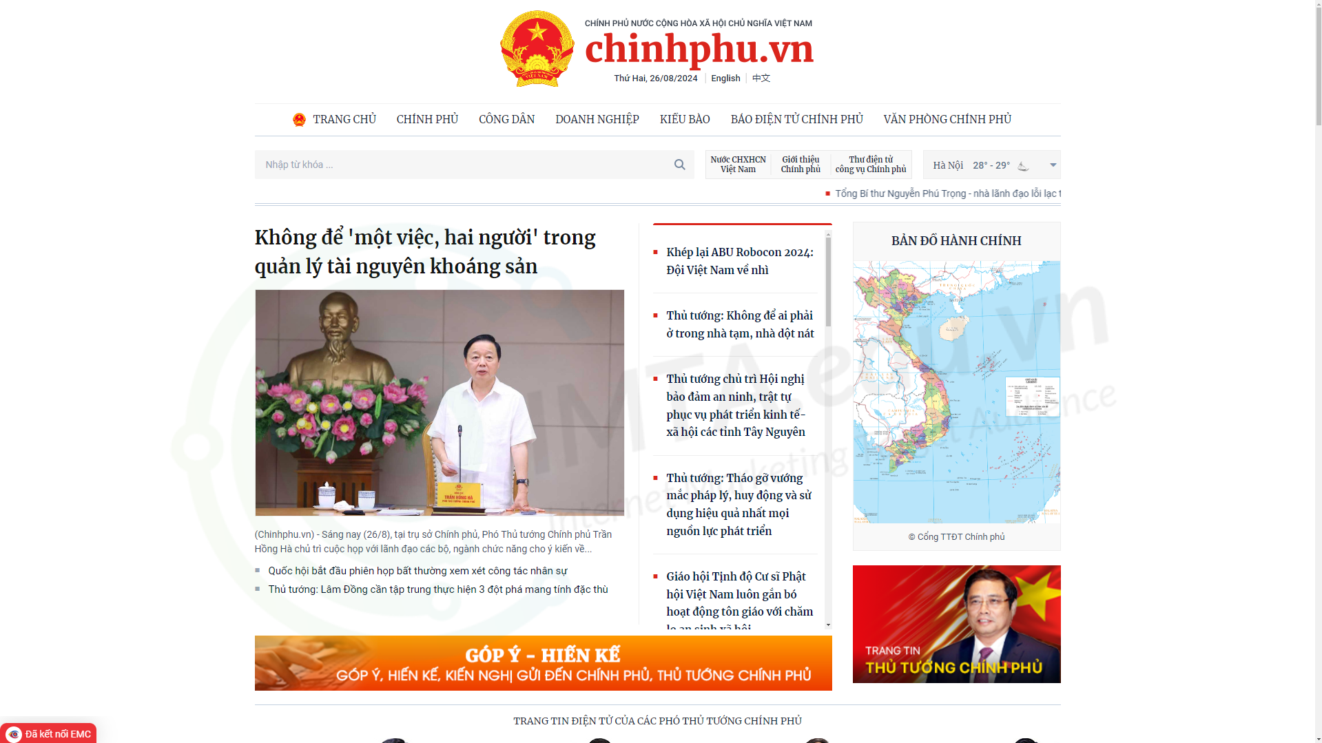 Website chính phủ