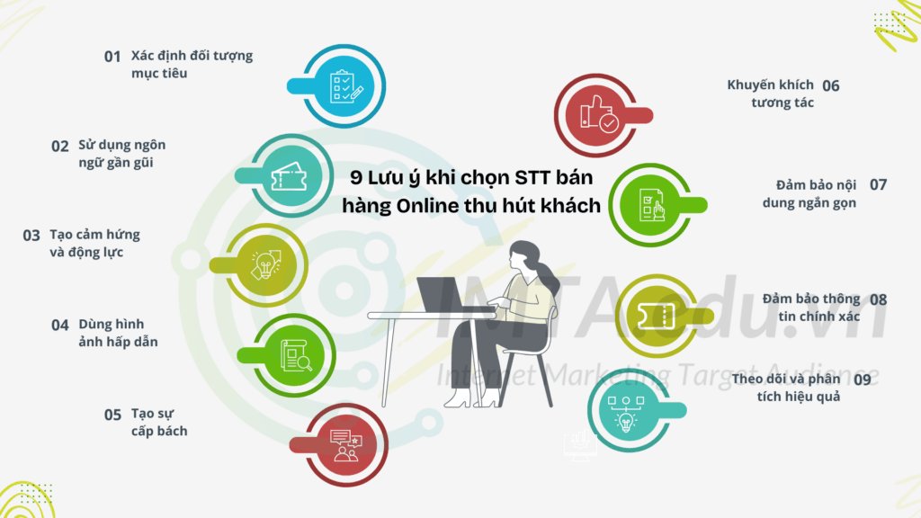 9 Lưu ý khi chọn STT bán hàng Online thu hút khách