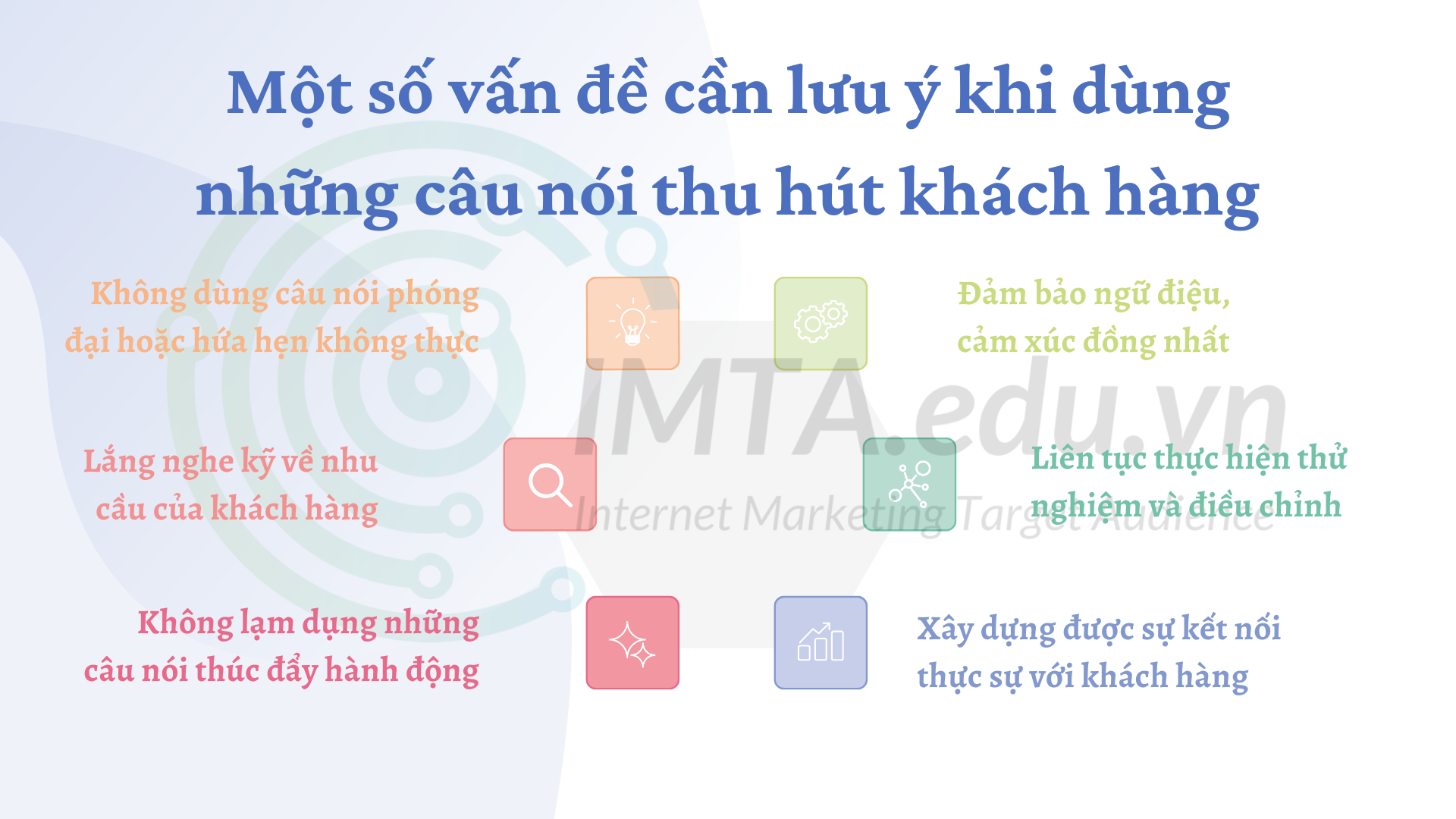 Một số vấn đề cần lưu ý khi dùng những câu nói thu hút khách hàng