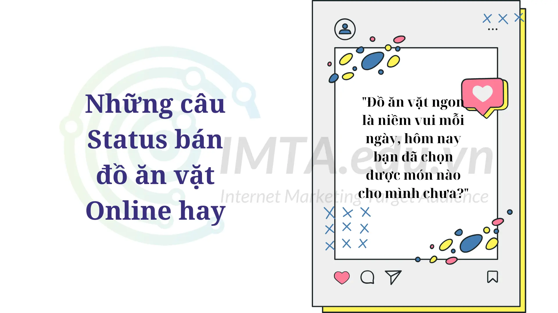 Những câu Status bán đồ ăn vặt Online hay