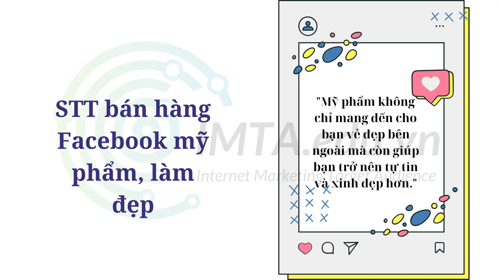 STT bán hàng Facebook mỹ phẩm, làm đẹp