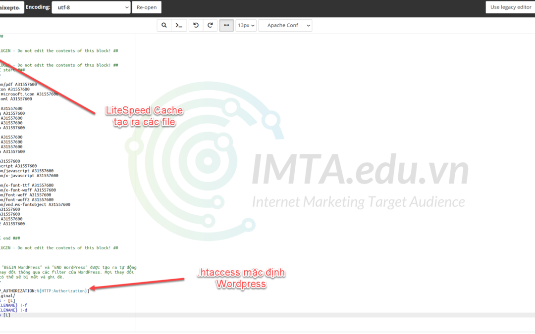 Những lưu ý khi dùng file .htaccess mặc định Wordpress