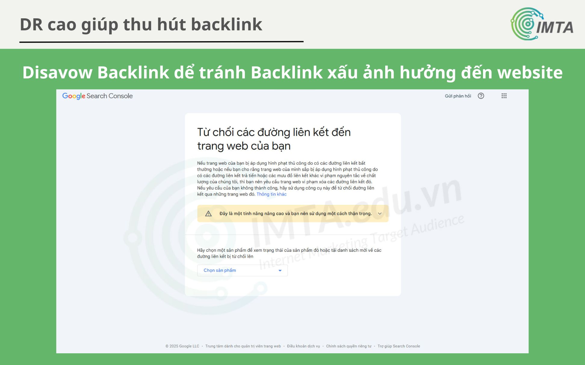Khi website có DR cao dễ thu hut backlink, bạn chú ý để Backlink xấu ảnh hưởng SEo website