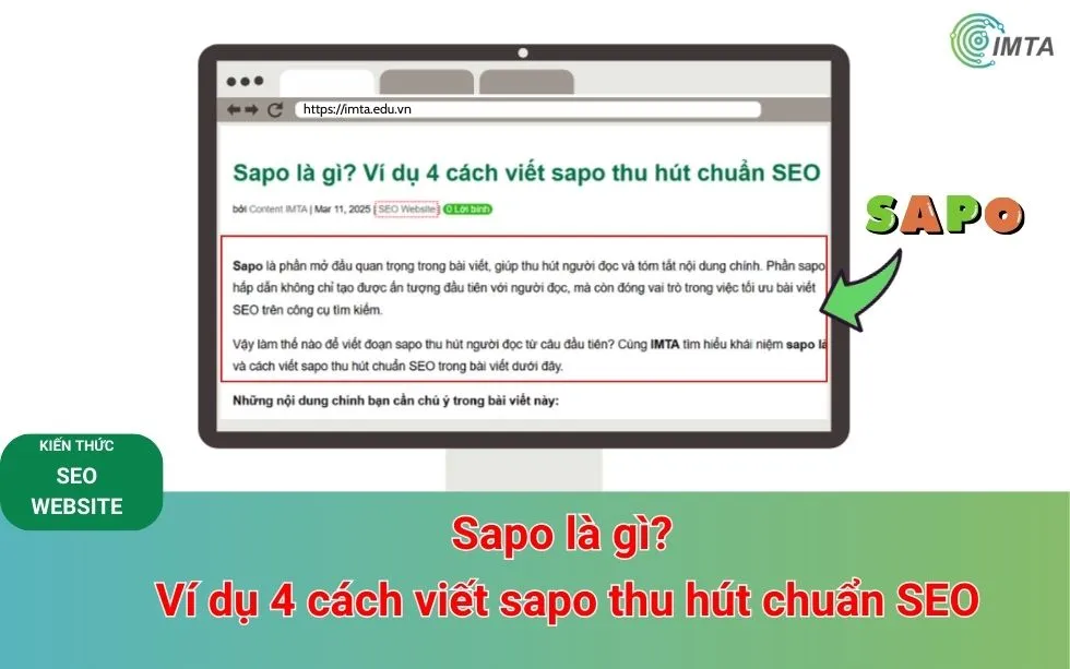 Sapo là gì? Ví dụ 4 cách viết sapo chuẩn SEO