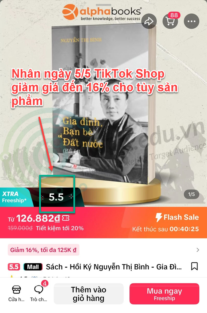 Mã giảm giá nhân dịp 5/5