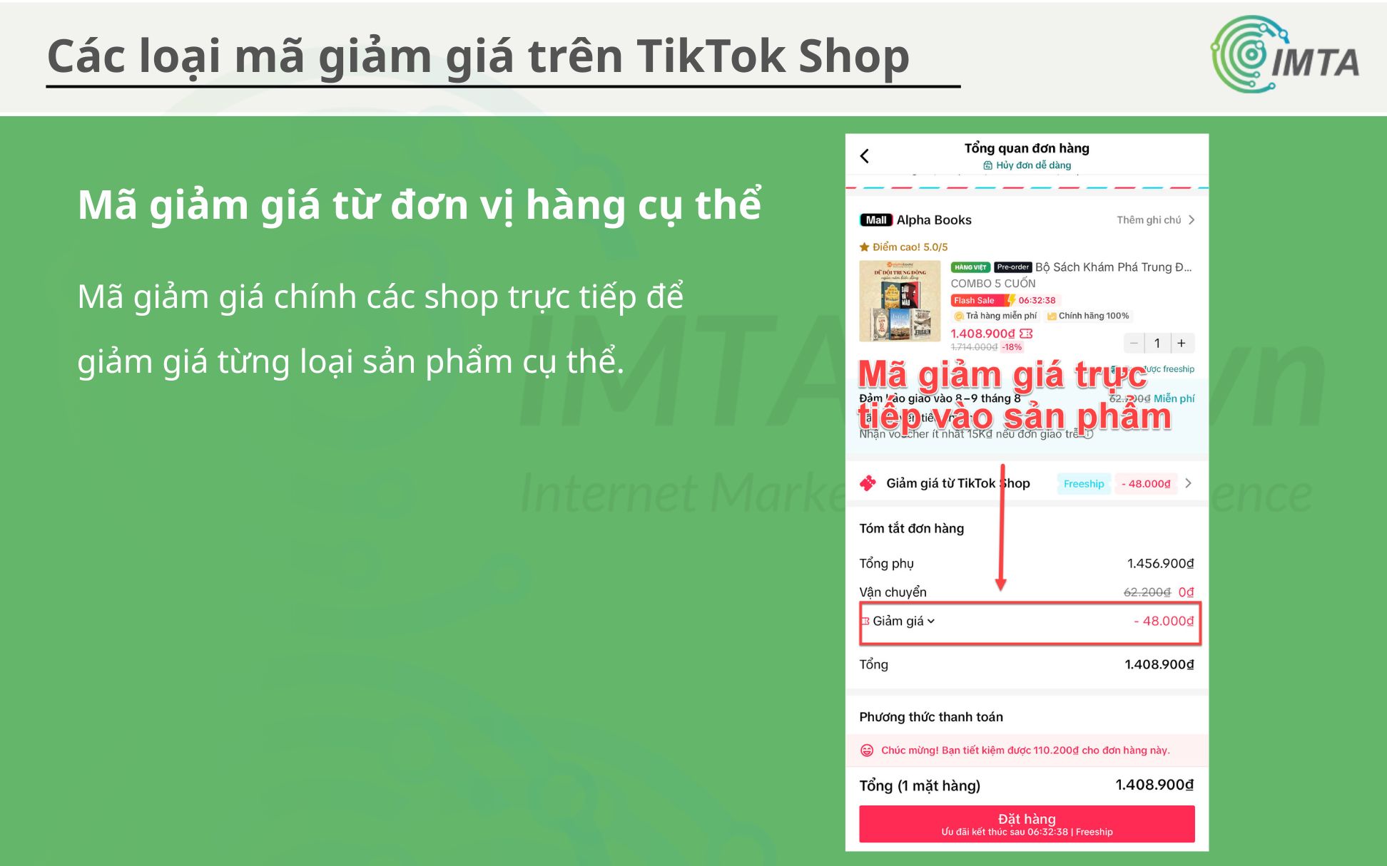 Mã giảm giá từ đơn vị hàng cụ thể