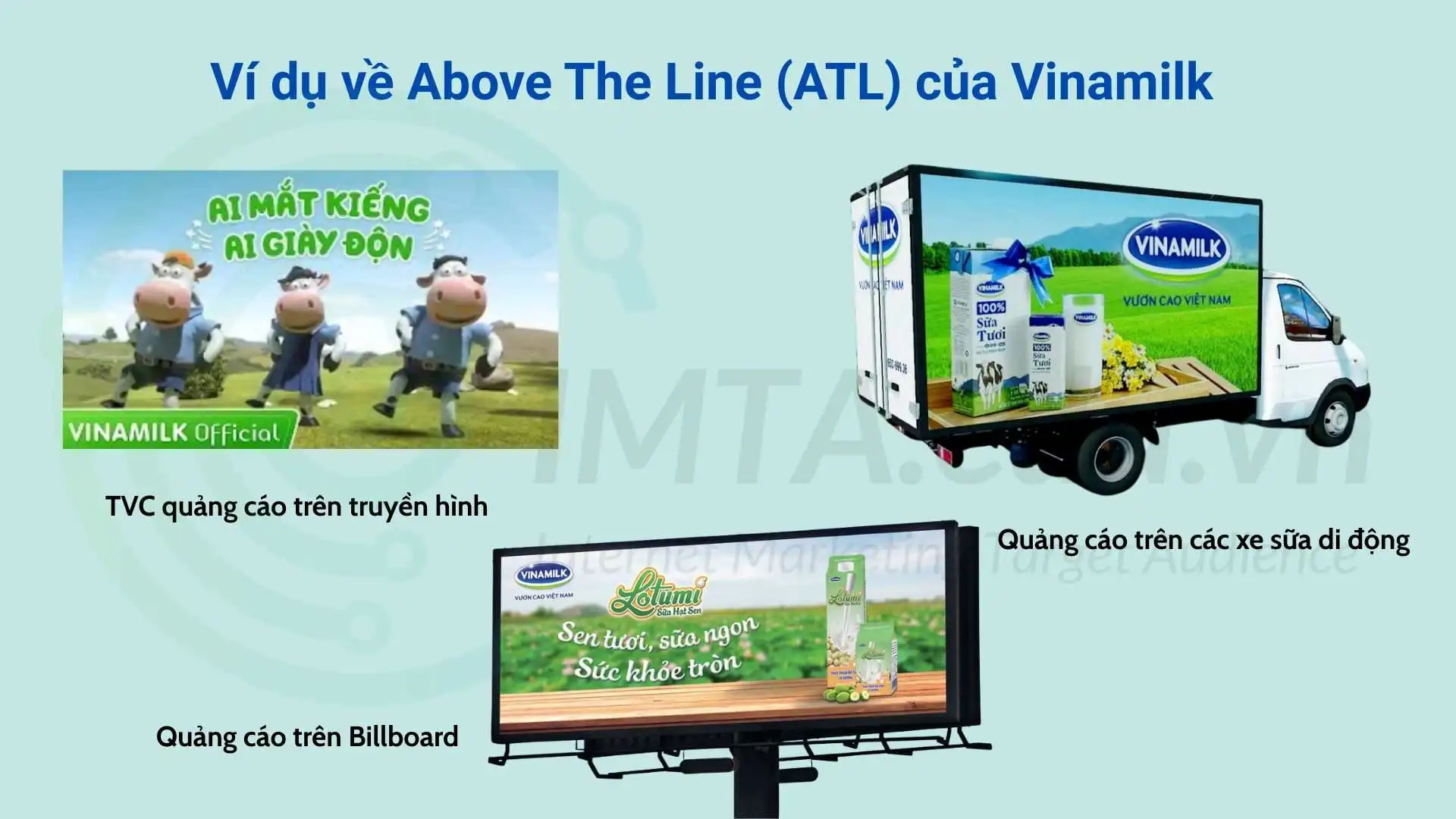 Ví dụ về Above The Line (ATL) của Vinamilk