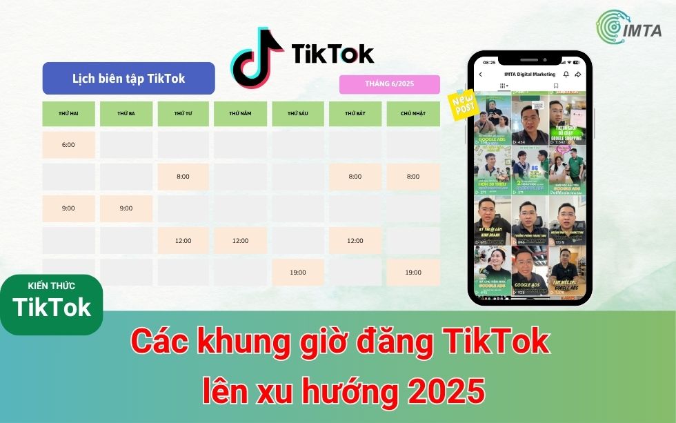 Các khung giờ đăng TikTok lên xu hướng 2025