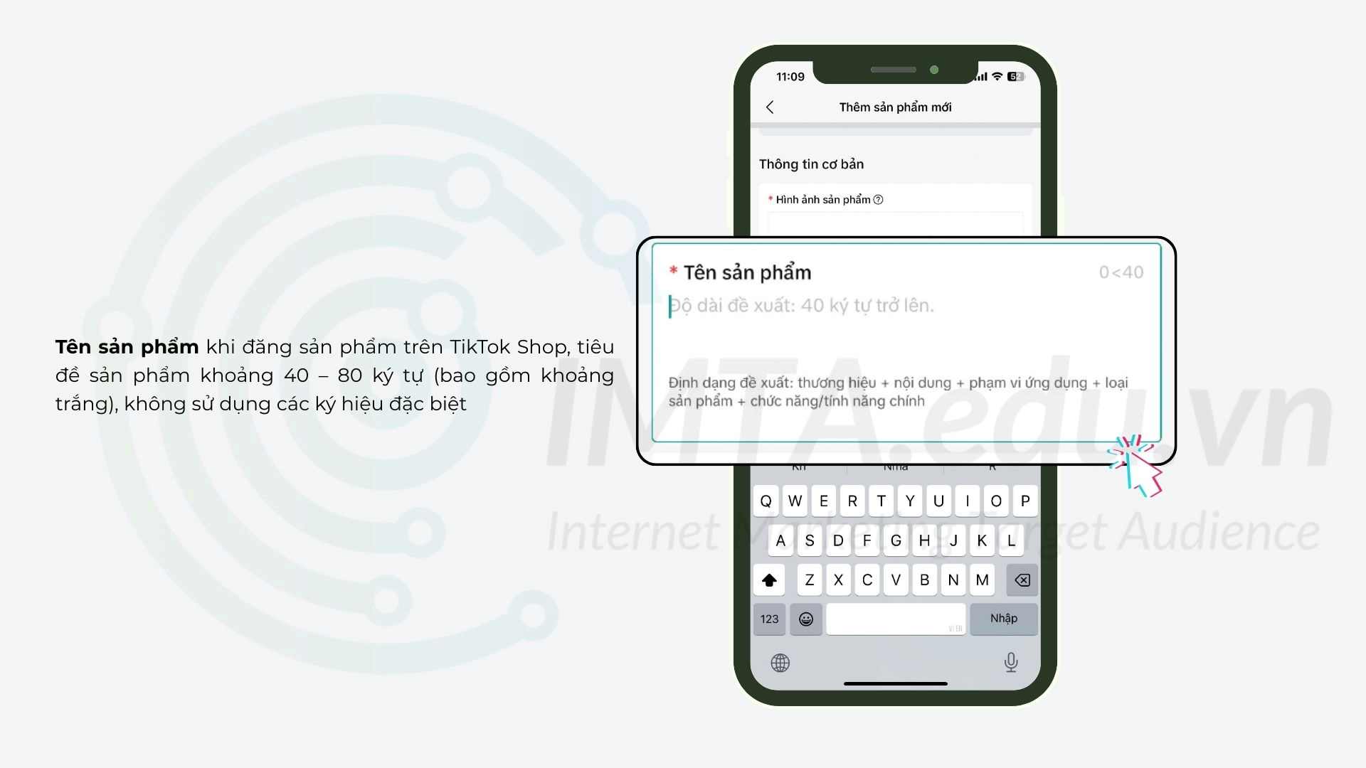 Yêu cầu đặt tên sản phẩm trên TikTok Shop
