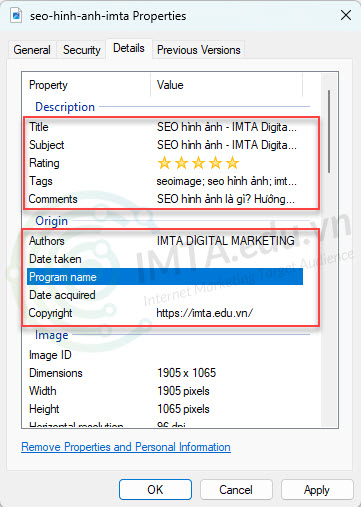 Tối ưu Metadata cho SEO hình ảnh