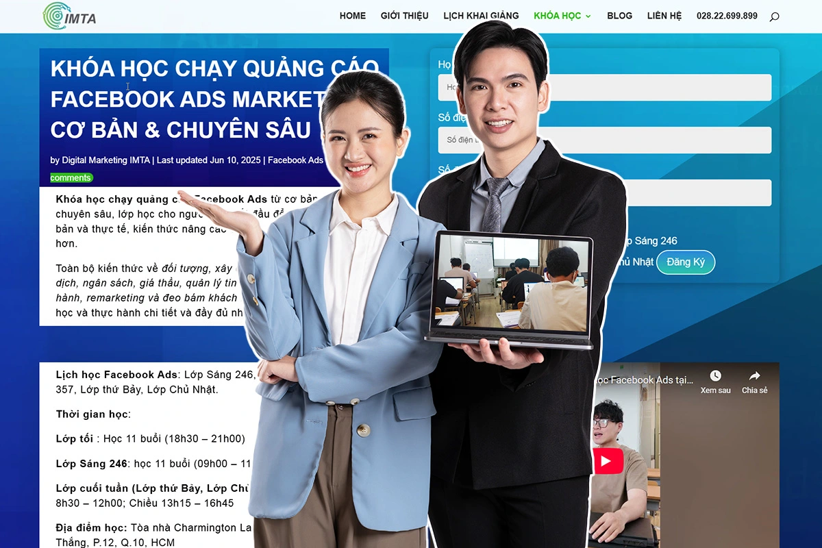 Nhân viên kinh doanh học Facebook Ads
