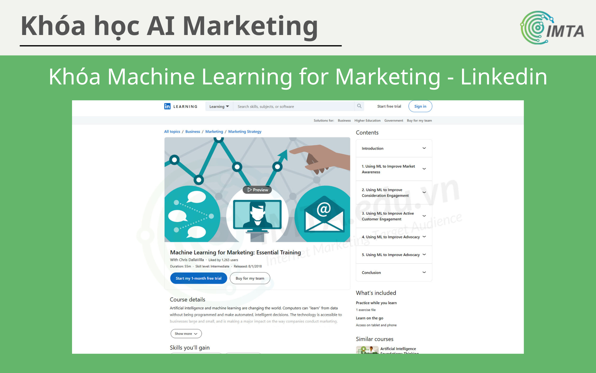 Machine Learning for Marketing - Essential Training (Linkedin Academy)