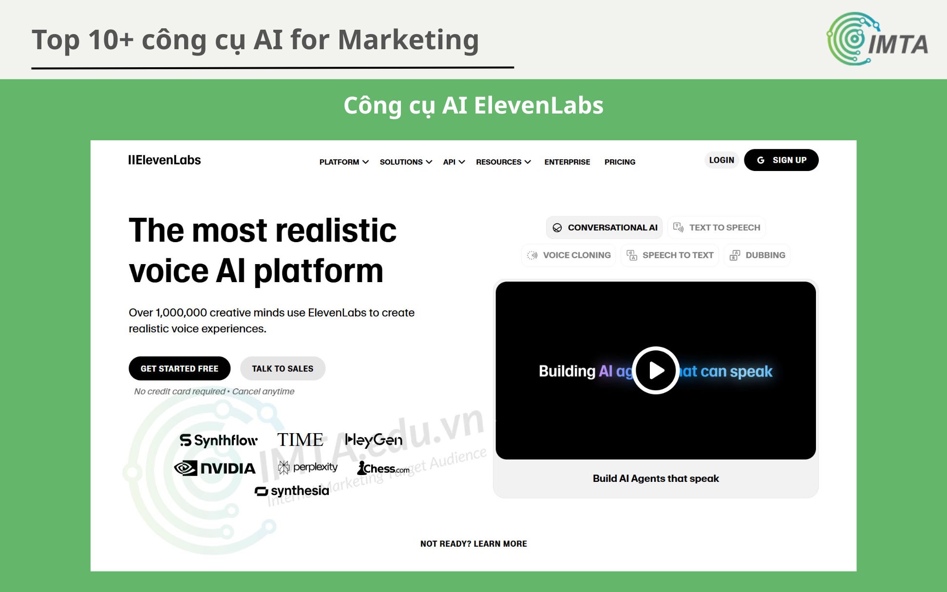 Công cụ AI ElevenLabs
