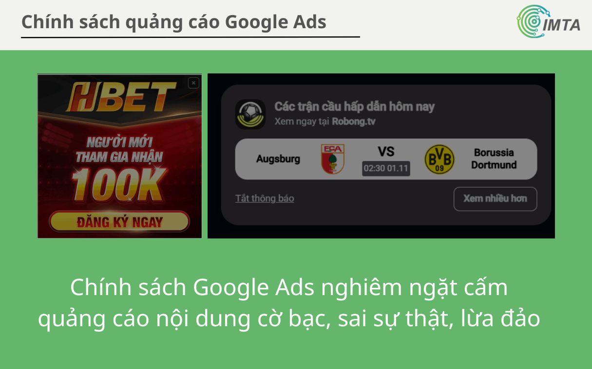 Các sản phẩm bị cấm quảng cáo theo Chính sách quảng cáo Google Ads