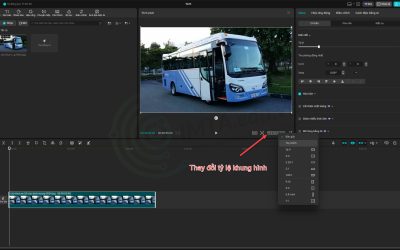 Thay đổi tỷ lệ khung hình trên Capcut App & Capcut PC