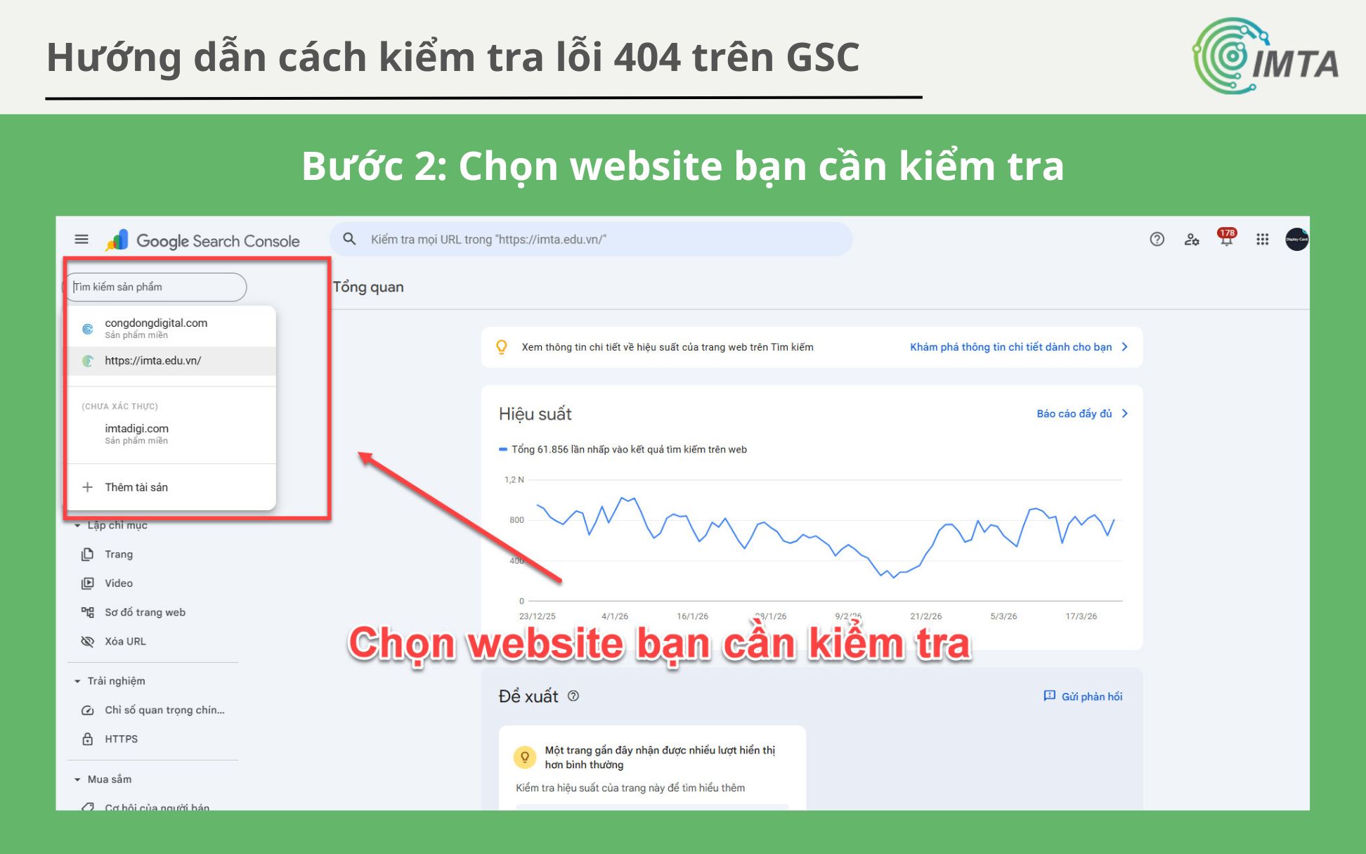 Chọn website bạn cần kiểm tra