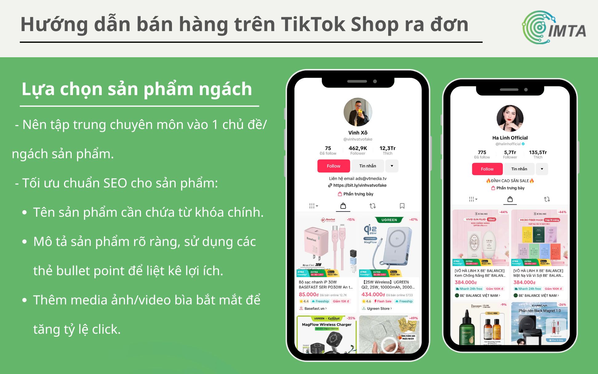 Lựa chọn sản phẩm ngách khi bán hàng TikTok Shop