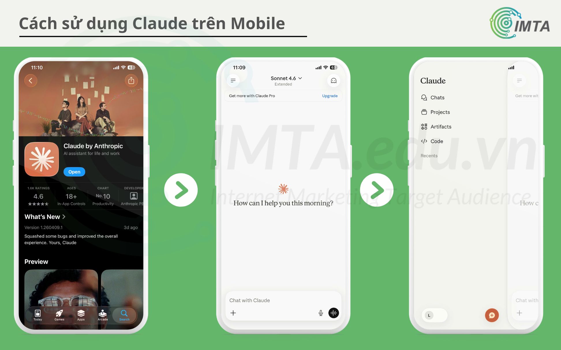Hướng dẫn tải & Sử dụng app Claude trên mobile