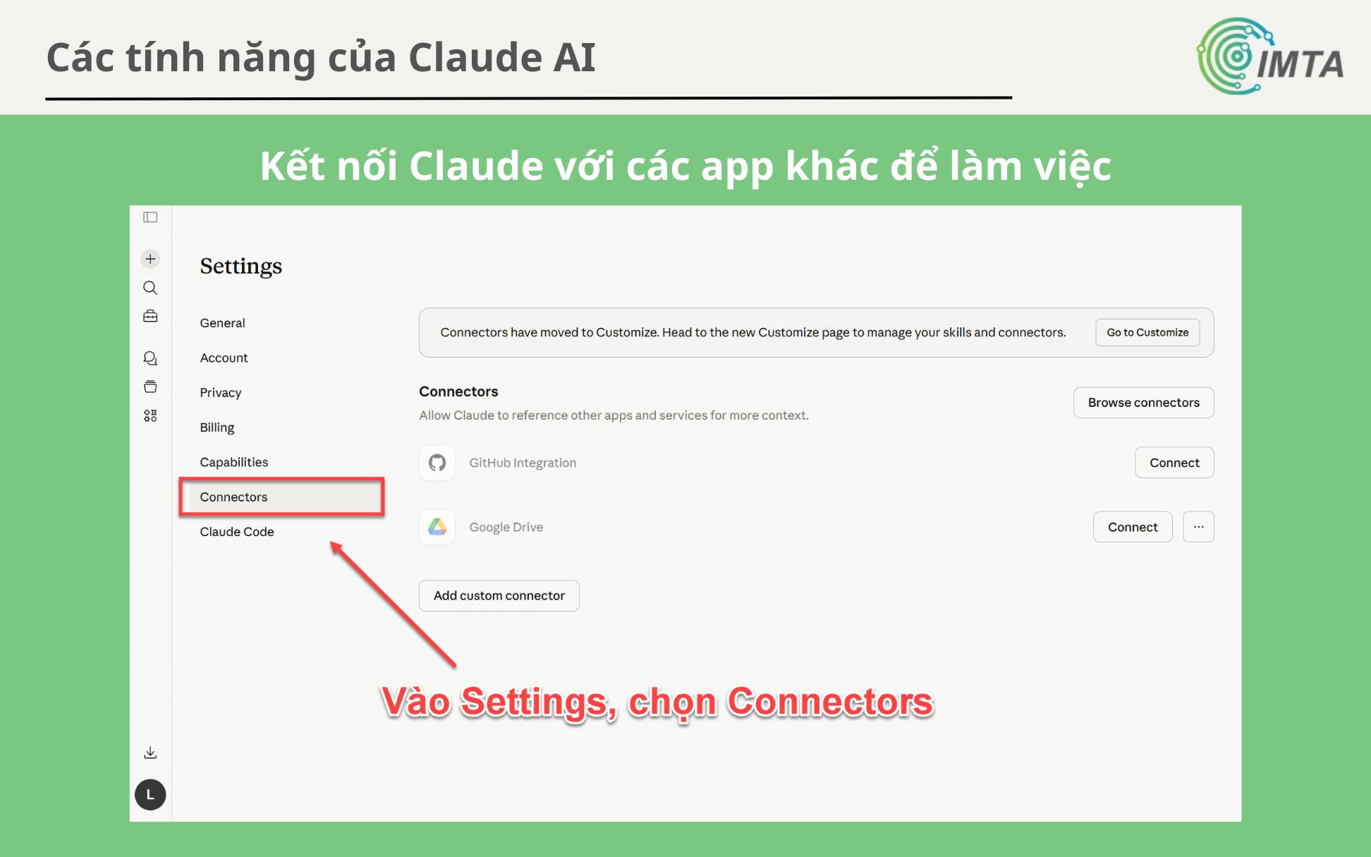 Tính năng Connectors