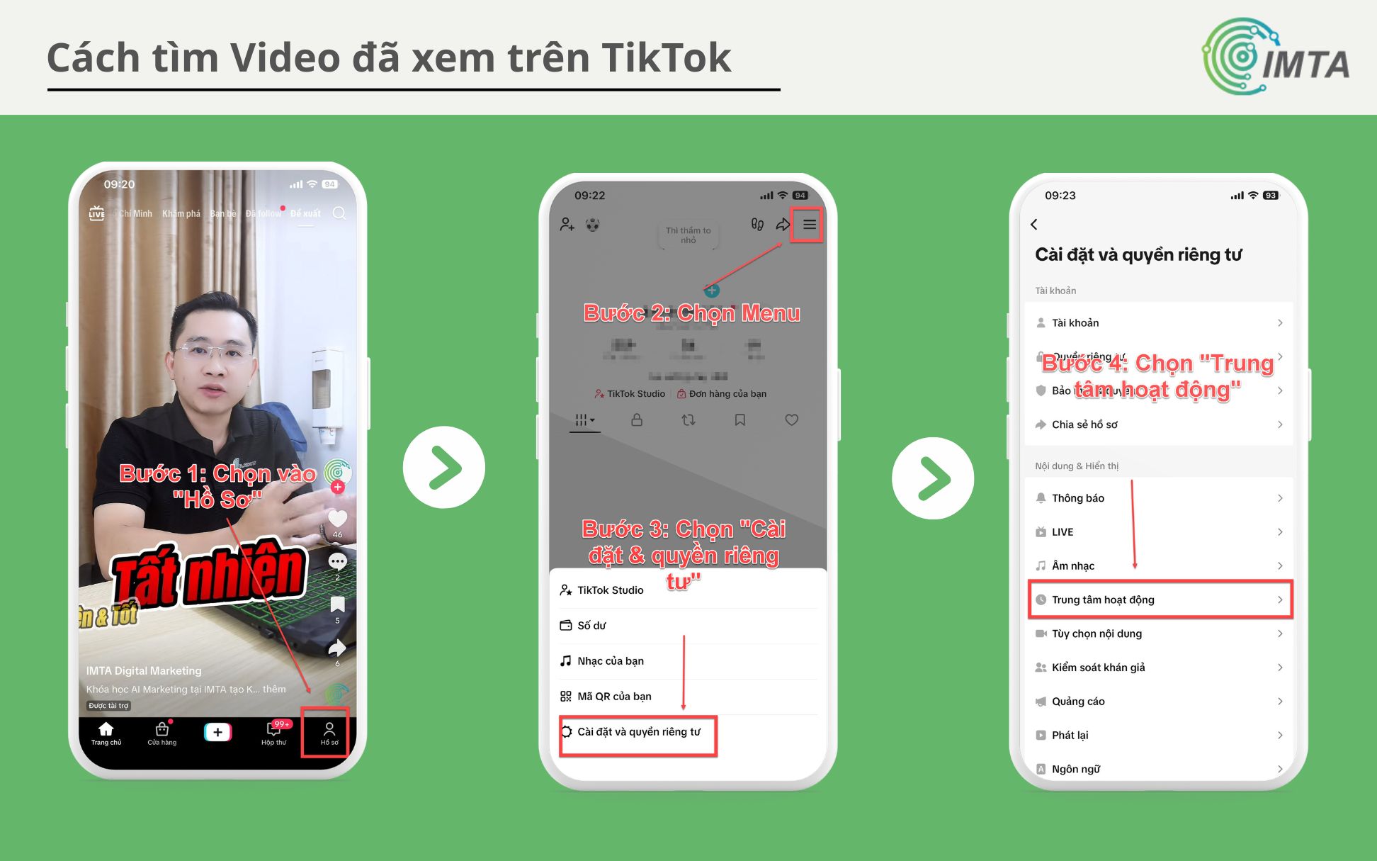 Cách xem lại lịch sử Video đã xem Trên TikTok