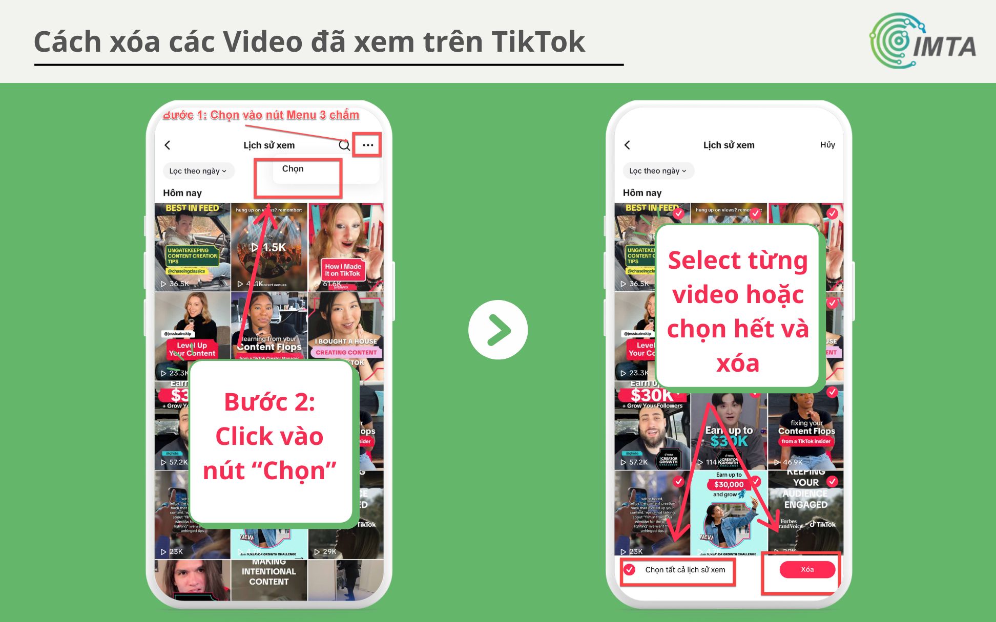 Cách xóa các Video đã xem trên TikTok