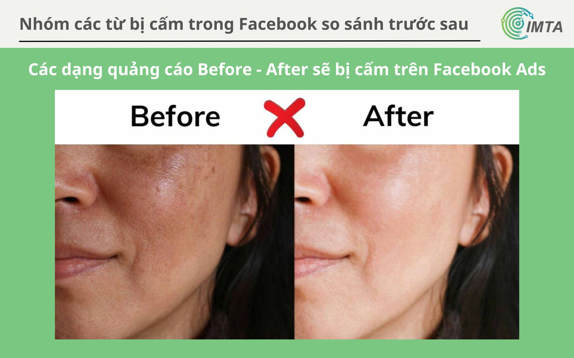 Những mẫu quqarng cáo so sánh trước sau sẽ bị cấm trên Facebook Ads