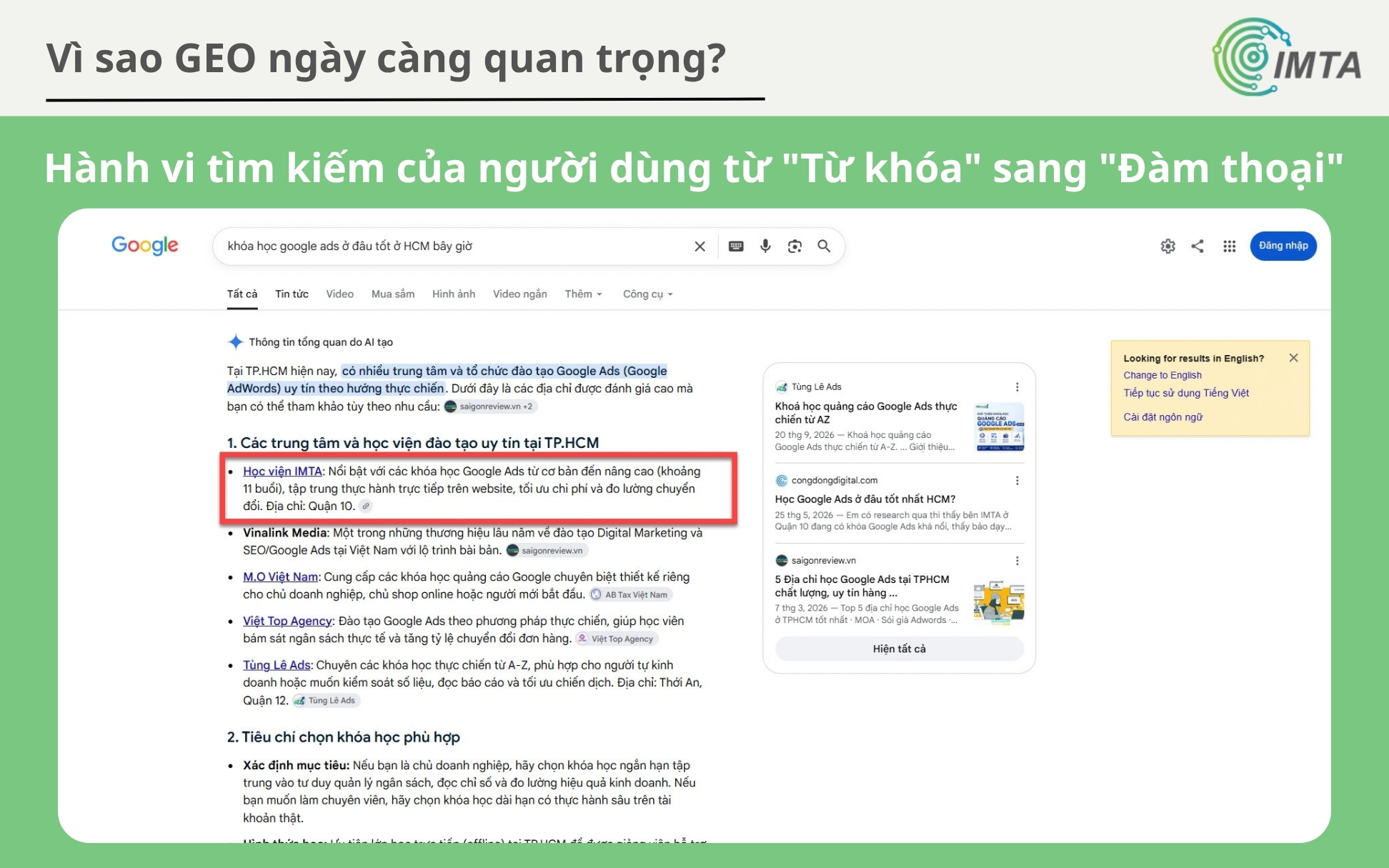 Hành vi người dùng khi tìm kiếm từ search"Từ khóa" sang "Đàm thoại"